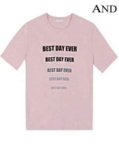 [ANDZ by ZIOZIA] 폰트 그라데이션 반팔 라운드 티셔츠 (BLY2TR1028)