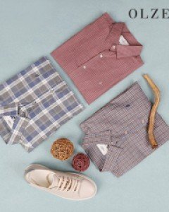 [올젠] [포유단독]멀티체크패턴 셔츠 (ZOZ3WC1203)