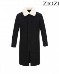 [지오지아] [LAST ONE 95]양모 카라탈착 세미오버 발마칸 코트 (ADX4CG1101)