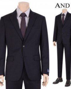 [ANDZ by ZIOZIA] 울소재 네이비 솔리드 정장세트 (BZY4SB1191_BZY4SP1191)