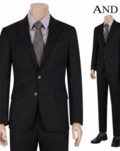 [ANDZ by ZIOZIA] 트윌 변형 블랙 솔리드 정장세트 (BZY4SB1183_BZY4SP1183)