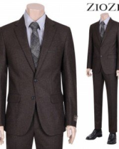 [지오지아] 브라운 멜란지 플란넬 정장세트 I (AAY4SB1504_AAY4SP1504_BR)