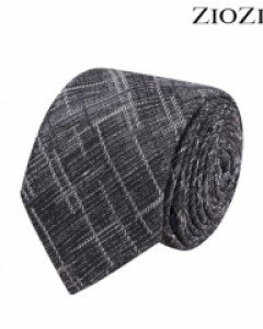 [지오지아] 그레이 변형 체크 패턴 넥타이 (AAY5AT1123)