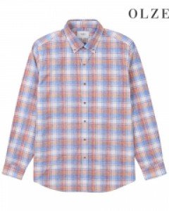 [올젠] 믹스 타탄 체크 컴포트 셔츠 (ZOA1WC1103)