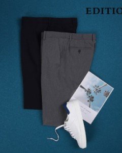 [Only 78size][에디션] 베이직 스판 캐주얼 팬츠 (NEY3PP1504)
