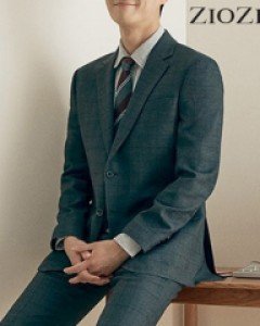 [지오지아] 잔조직 체크 스트레치 정장자켓 (ABA3SB1203)