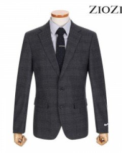 [LAST ONE][지오지아] 슬림 차콜 글렌 체크 정장자켓 (ABZ4SB1205)