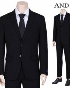 [ANDZ by ZIOZIA] 슬림 스트레치 이모션 블랙 정장세트 (BZB1SB1202_BZB1SP1202)