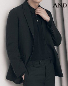 [ANDZ by ZIOZIA] 블랙 베이직 스트레치 자켓 (BZB1KG1101_BK)
