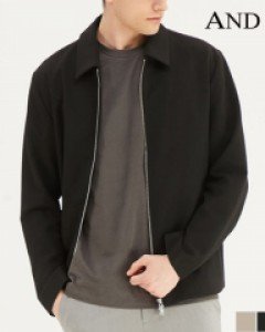 [S][ANDZ by ZIOZIA] [LAST ONE]미니멀 카라 솔리드 집업 점퍼 (BZB1JJ1101)