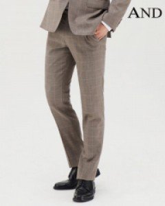 [ANDZ by ZIOZIA] 윈도우 페인 체크 베이지 정장팬츠 (BZA2SP1205)