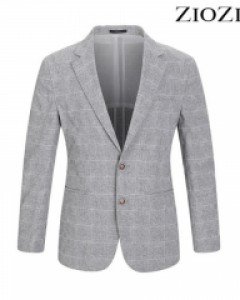 [지오지아] 린넨 혼방 글렌체크 캐주얼 자켓 (AAA2KG1112)