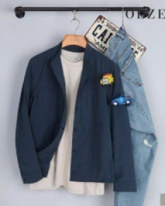 [올젠] 바람막이 셔츠형 점퍼 (ZOA2JJ1304)