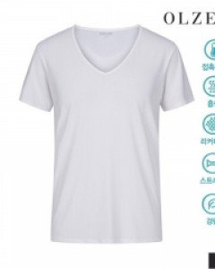 [올젠] 쿨데이 에어 브이넥 반팔 티셔츠 (ZAA2US1302)