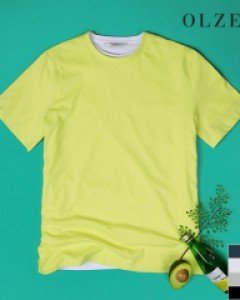 [이월][올젠] 코튼 라운드 반팔 티셔츠 (ZPB2TR1903)