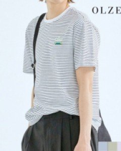 [이월][올젠] [LAST SIZE 100,105]올리버 보드 스트라이프 반팔 티셔츠 (ZOB2TR1323)