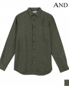 [S][ANDZ by ZIOZIA] [LAST ONE]브리즈 린넨 포켓 카라 긴팔 셔츠(BLY2WC1002)