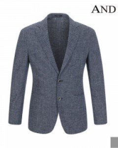 [ANDZ by ZIOZIA] 투톤 멜란지 린넨라이크 자켓 (BLZ2KG1051)