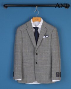 [ANDZ by ZIOZIA] 그레이 캐주얼 체크 정장자켓 (BZB2SB1106)