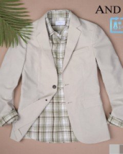 [ANDZ by ZIOZIA] 하이브리드 린넨 솔리드 자켓 (BZB2KG1101)