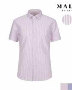 [매일24365] 슬림핏 스트라이프 반팔 드레스셔츠 (VSZ2WD1334)