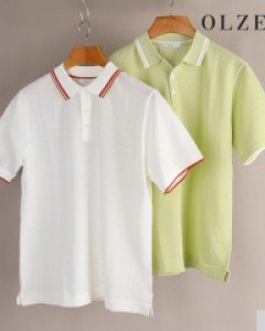 [이월][올젠] 컬러배색 카라 니트 (ZRB3ET1102)