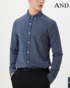 [LAST][ANDZ by ZIOZIA] 코튼폴리 릴렉스 스트라이프 저지 셔츠 (BZB3WC1101_B)
