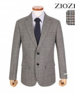 [지오지아] 베이지 멀티 글렌체크 패턴 정장자켓 (ABB4SB1205)