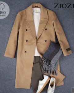 [지오지아] 세미 오버 캐시미어 블렌드 더블코트 (AAB4CB1103)