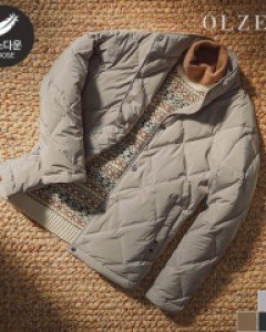 [이월][올젠] 스탠 퀼팅 구스 경량 점퍼 (ZOB4JP1310)