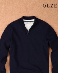 [4U회원전용][올젠] 반 집업 니트 (ZOB4EU1310)