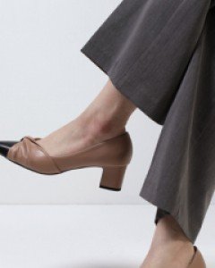 성수동수제화 HANDMADE[오보에다모르] 셔링 배색펌프스 OSP4642