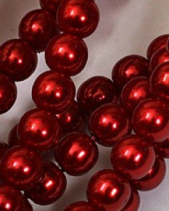 진주알[406빨강]  (1줄, 3/4/6/8/10mm)