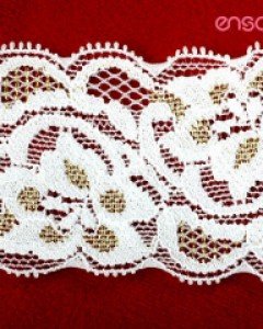 금사나팔꽃 탄력레이스 원단 (45mm)