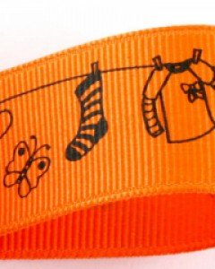 밝은햇살엔~빨래골지, 오렌지 (25mm)