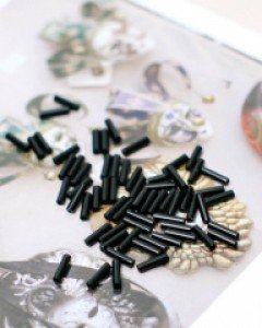 막대시드비즈401[검정] (6mm)