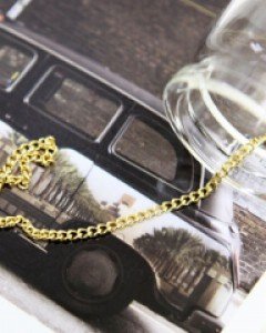 160F드롭골드체인 (폭2mm)