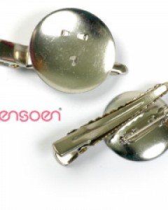 원형코사지핀+악어집게핀 (원판사이즈 21/25/30mm)