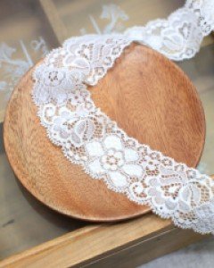 호박꽃탄력레이스 원단[204] (38mm)