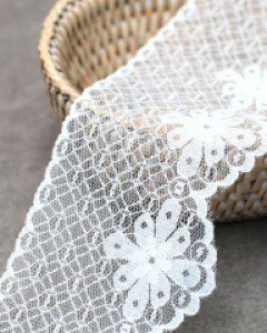 큰꽃망사 레이스원단[280] (65mm)