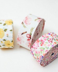 봄꽃3종 린넨원단리본 (40mm)