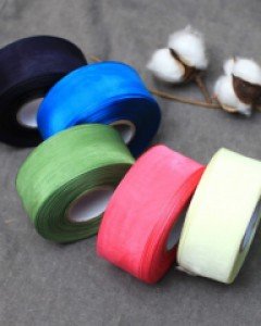 오간디리본 선물포장 리본끈 25 40mm 롤