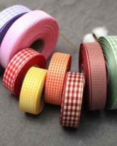 체크리본끈 선물포장 15 25mm 롤판매 25색