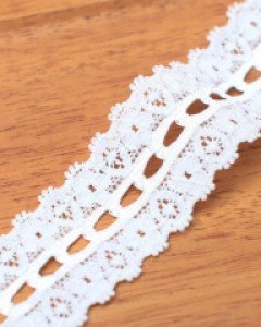 꽃구멍 탄력레이스 원단[308] (40mm)