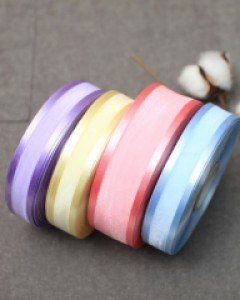 양단 오간디 선물포장 리본 끈 7 15 25 40mm