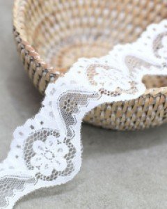 왕꽃 망사레이스 원단[18백아이] (45mm)