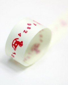 숫자목마골지[크림/체리] (25mm)