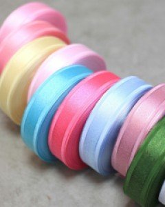 메탈릭평직오간디 선물포장리본