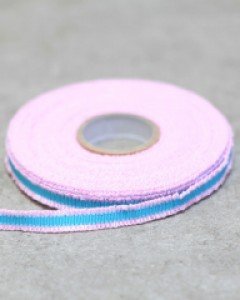 (초특가) 민트-핑크 버블원단리본 (10mm 10마) 선물 포장리본 끈