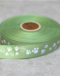 (초특가) 발바닥-카키 선물포장 리본 끈 25mm 50마